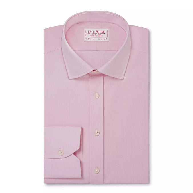 Pale Pink Tailored Fit Ramses Poplin Dress Shirt