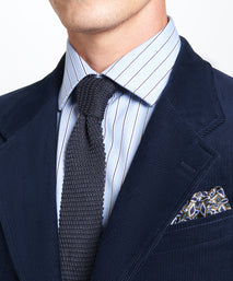 Navy Classic Fit Unstructured Cord Jacket