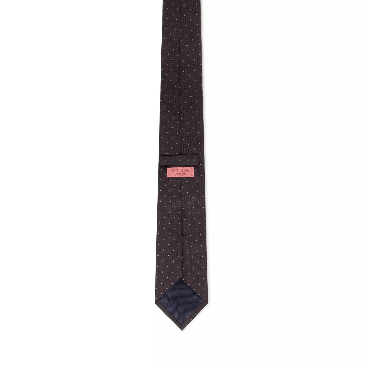 Black & Grey Pin Dot Textured Silk Woven Tie