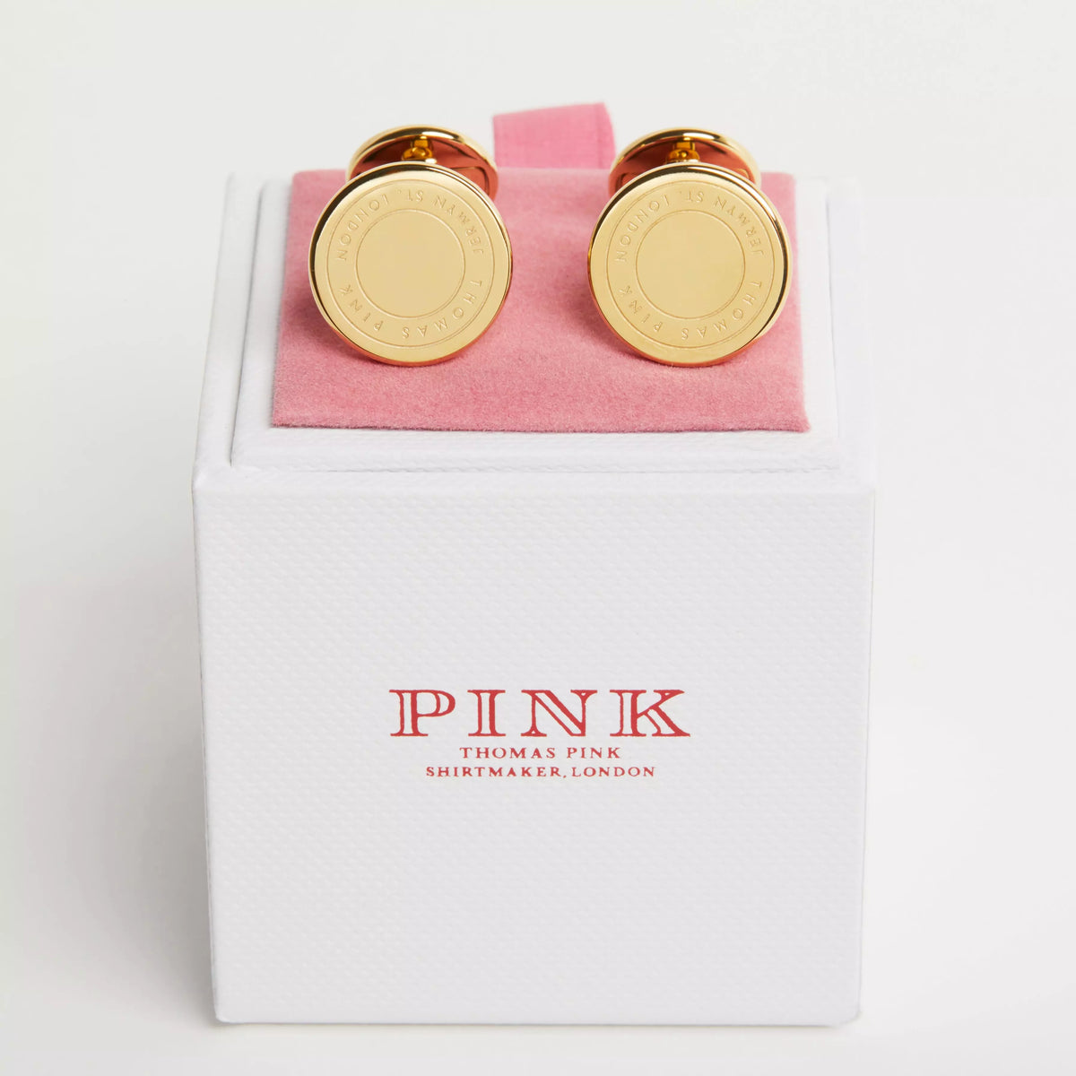 Gold Gold Finish Jermyn St Cufflinks