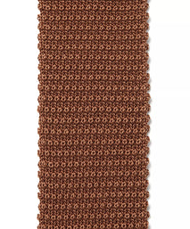 Neutral Plain Knitted Silk Tie Square Tip