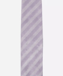 Lilac Purple Tonal Striped Silk Tie