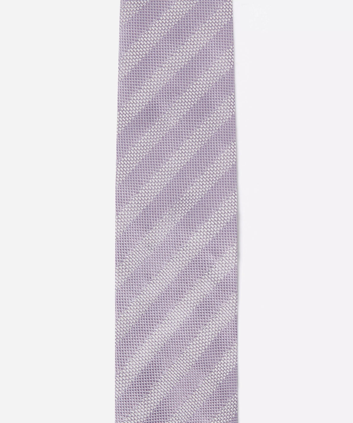 Lilac Purple Tonal Striped Silk Tie
