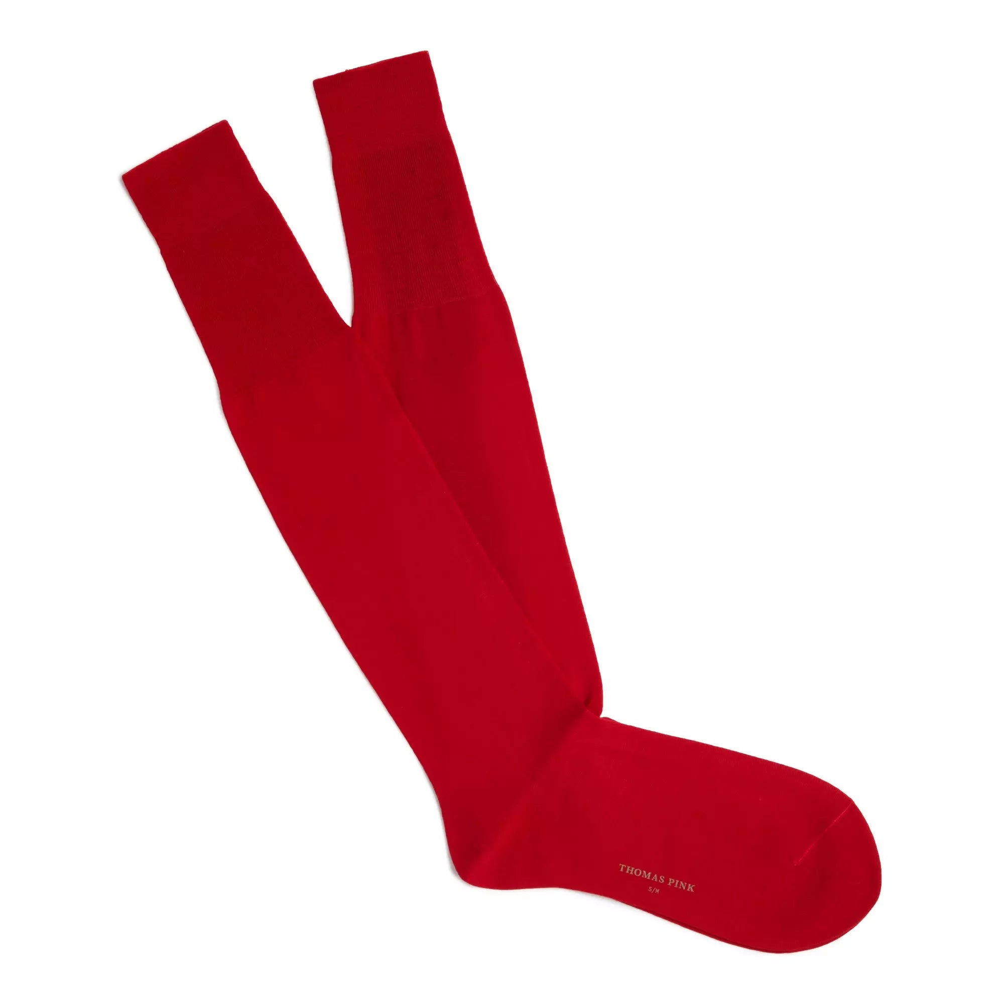 Red Long Fine Merino Wool Socks – Thomas Pink