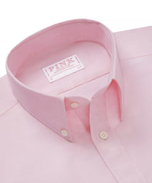 Pale Pink Slim Fit Business Casual Button Down Weekend Oxford Shirt