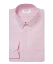 Pale Pink Slim Fit Business Casual Button Down Weekend Oxford Shirt