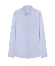 Pale Blue Tailored Fit Business Casual Button Down Weekend Oxford Shirt