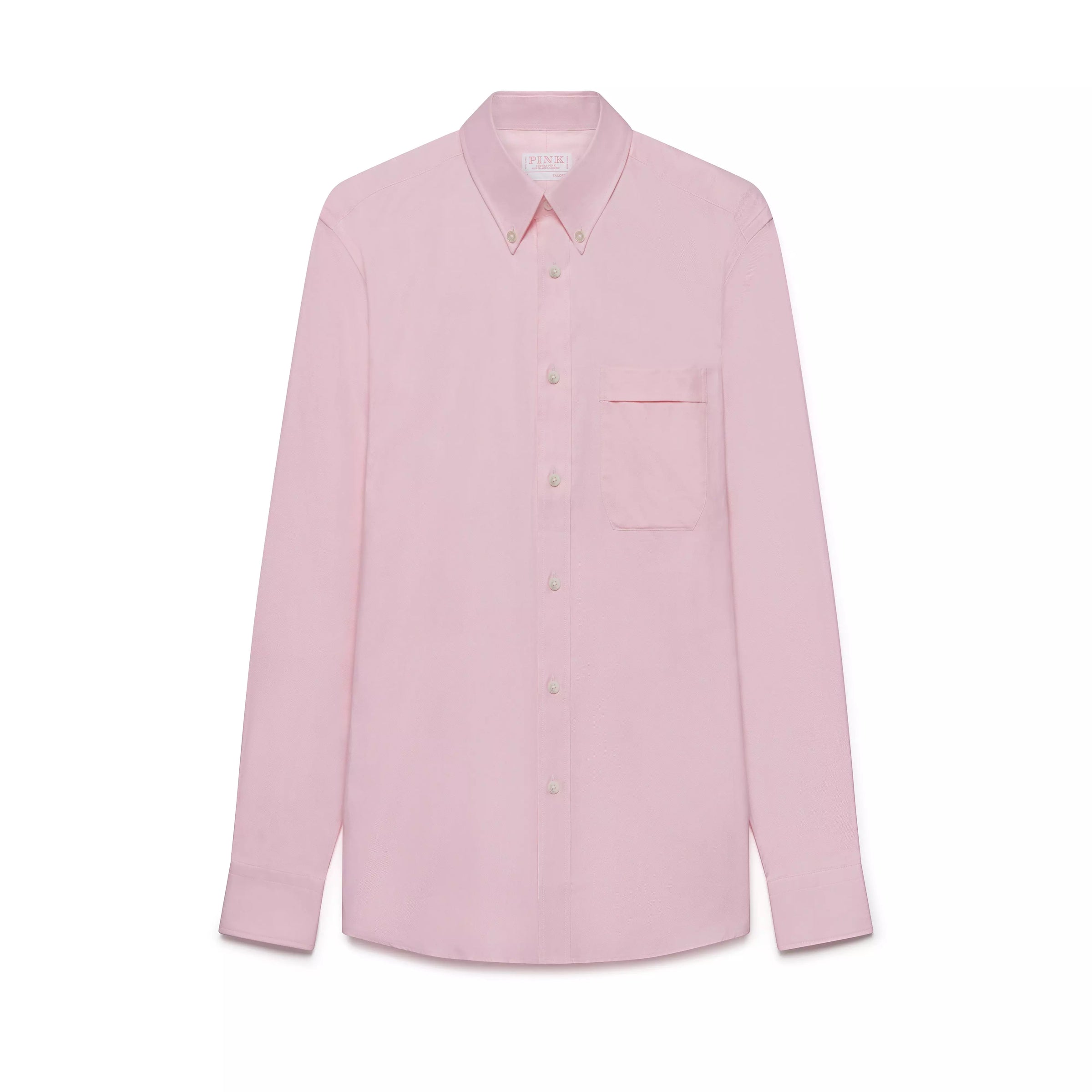 Pale Pink Tailored Fit Business Casual Button Down Weekend Oxford Shirt