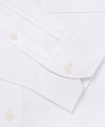 White Tailored Fit Business Casual Button Down Weekend Oxford Shirt