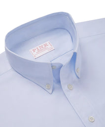 Pale Blue Classic Fit Business Casual Button Down Weekend Oxford Shirt