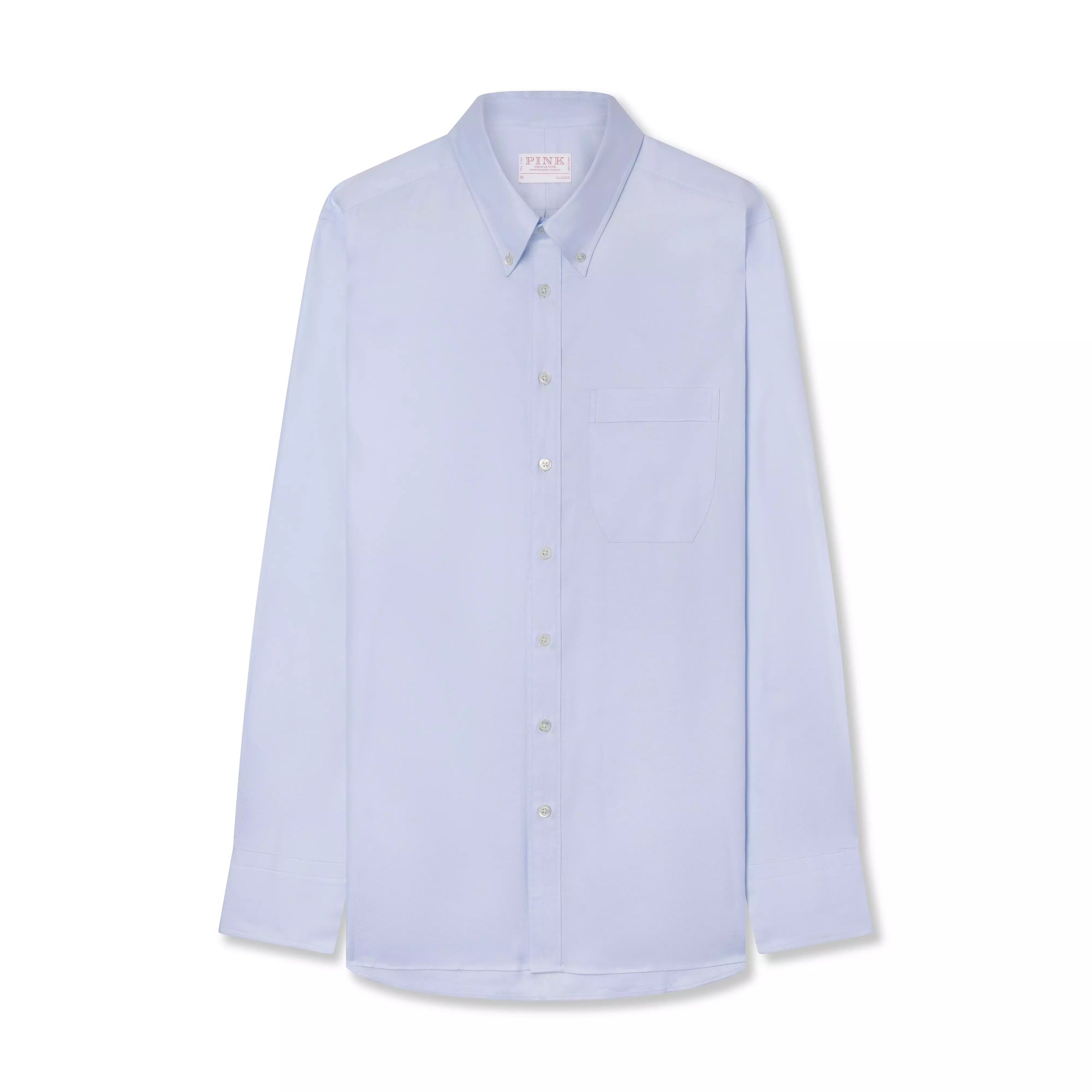 Pale Blue Classic Fit Business Casual Button Down Weekend Oxford Shirt