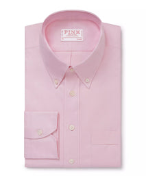 Pale Pink Classic Fit Business Casual Button Down Weekend Oxford Shirt