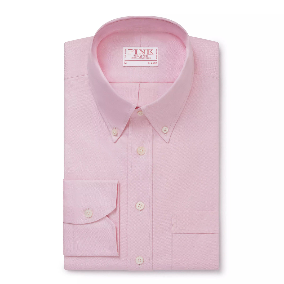 Pale Pink Classic Fit Business Casual Button Down Weekend Oxford Shirt