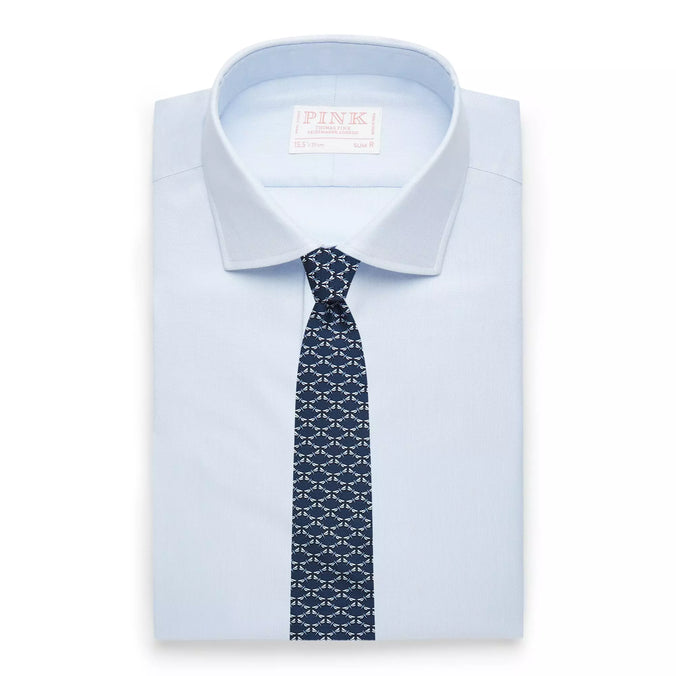 Pale Blue Slim Fit Royal Oxford Dress Shirt