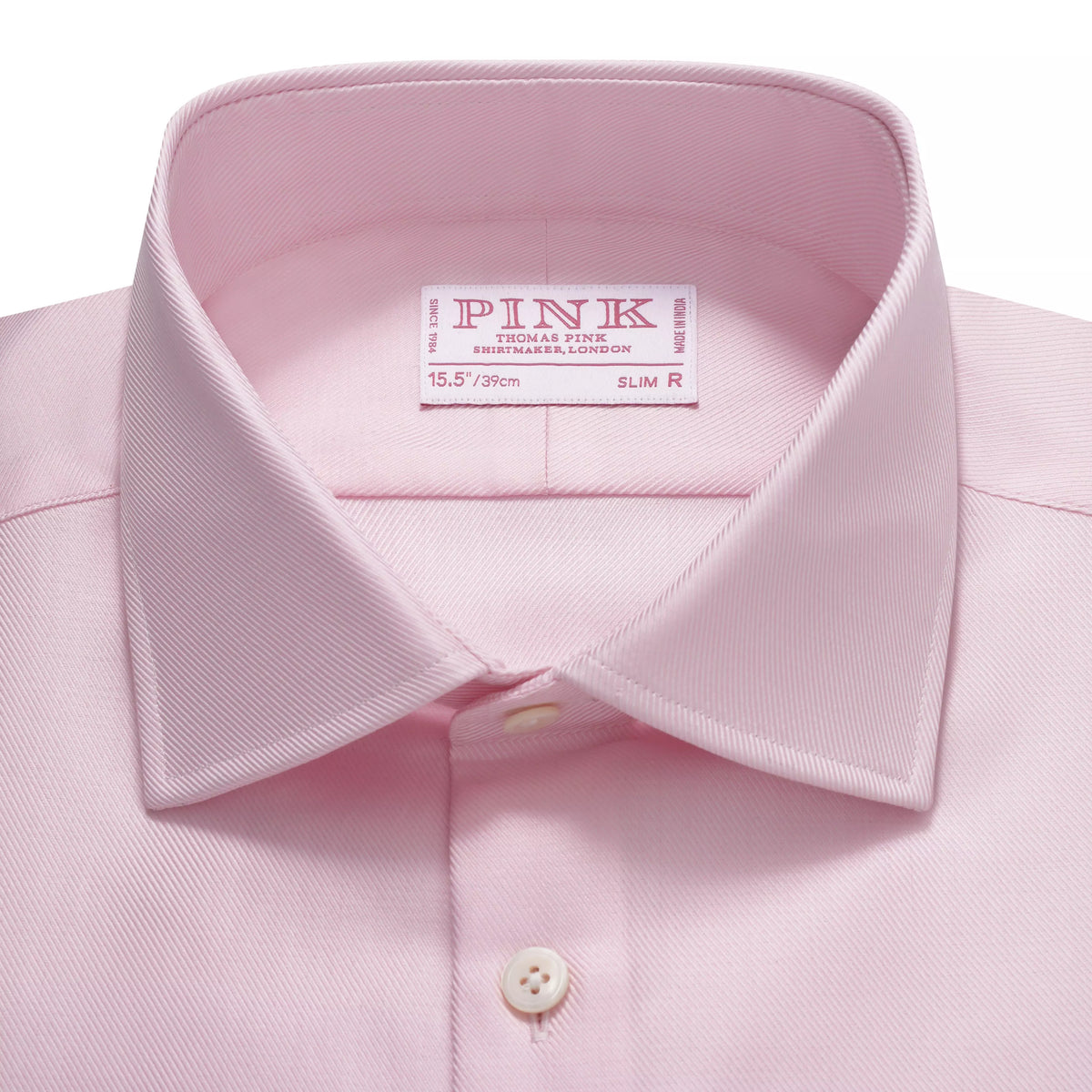 Pale Pink Slim Fit Royal Twill Dress Shirt