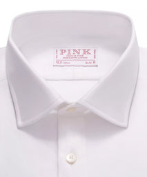 White Slim Fit Royal Twill Dress Shirt