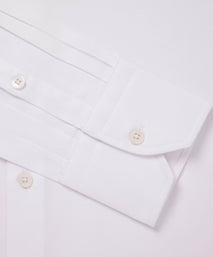 White Slim Fit Royal Twill Dress Shirt