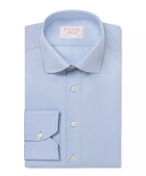 Pale Blue Slim Fit Ramses Poplin Dress Shirt
