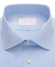Pale Blue Slim Fit Ramses Poplin Dress Shirt