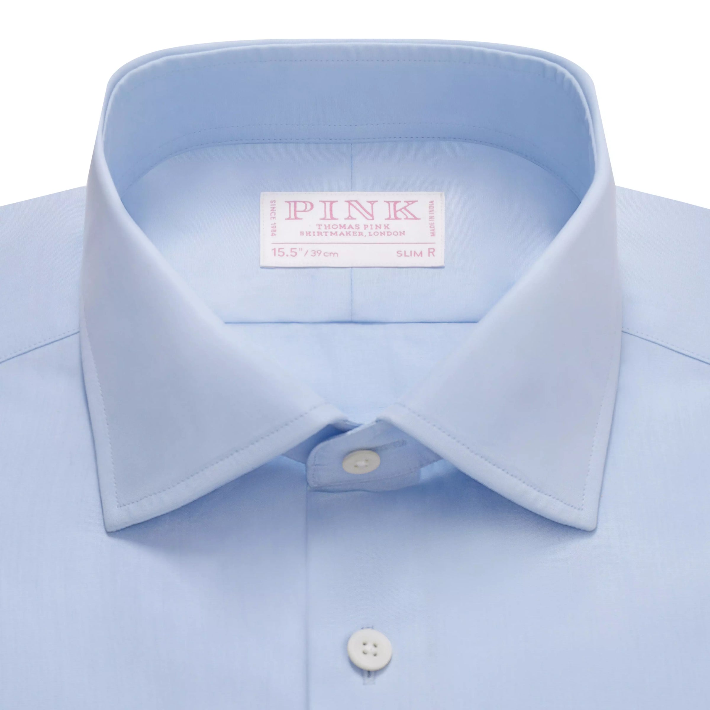 Pale Blue Slim Fit Ramses Poplin Dress Shirt