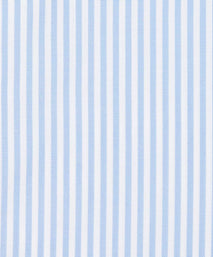 Pale Blue & White Slim Fit Core Poplin Bengal Stripe Dress Shirt