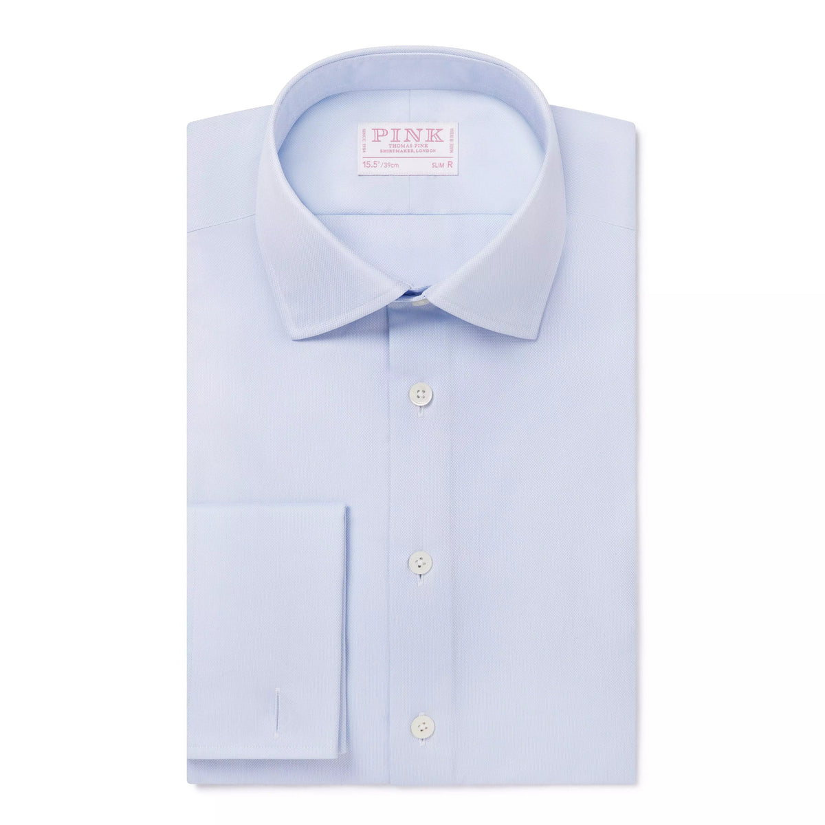 Pale Blue Slim Fit French Cuff Royal Oxford Dress Shirt