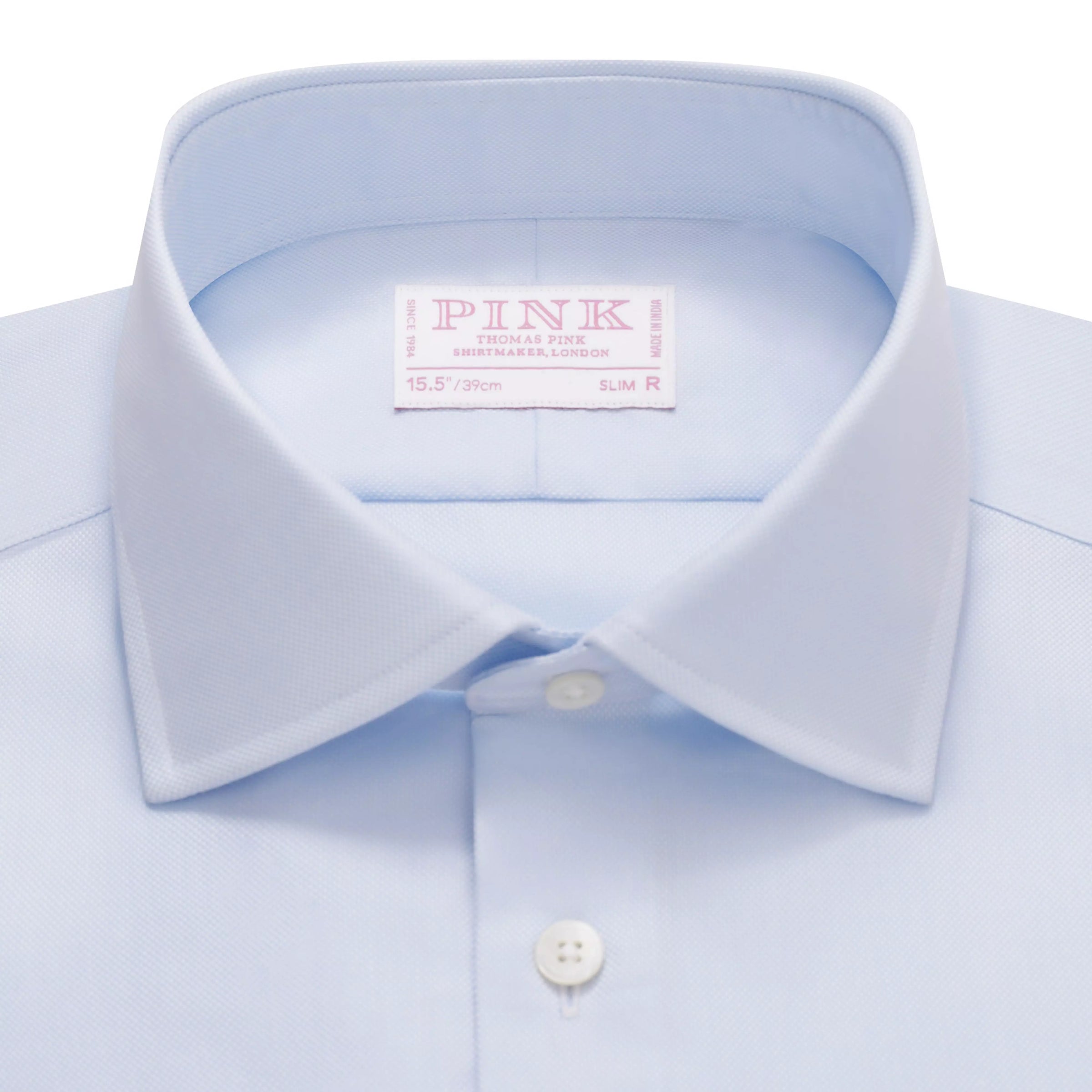 Pale Blue Slim Fit French Cuff Royal Oxford Dress Shirt