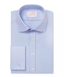 Pale Blue Slim Fit French Cuff Royal Twill Dress Shirt