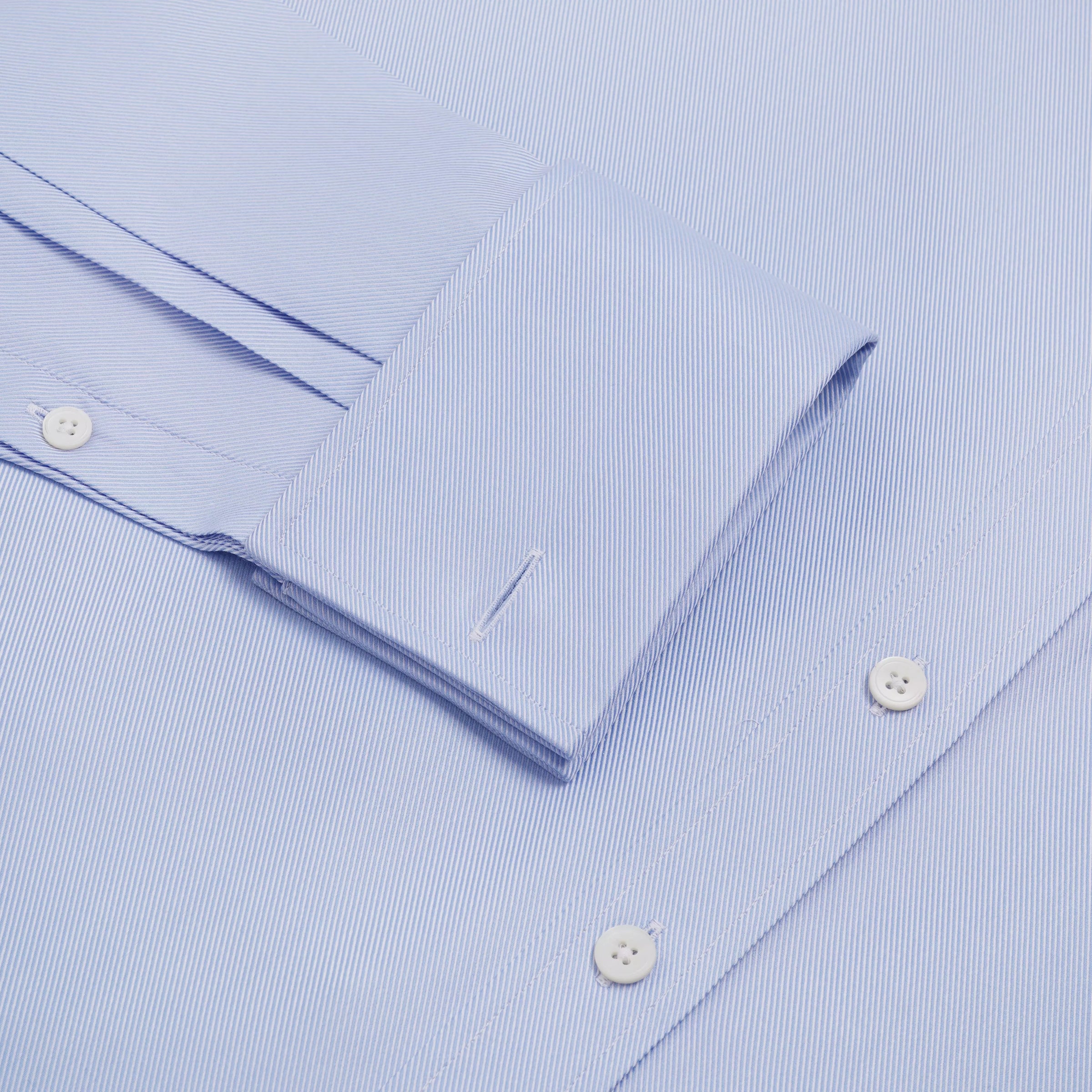 Pale Blue Slim Fit French Cuff Royal Twill Dress Shirt