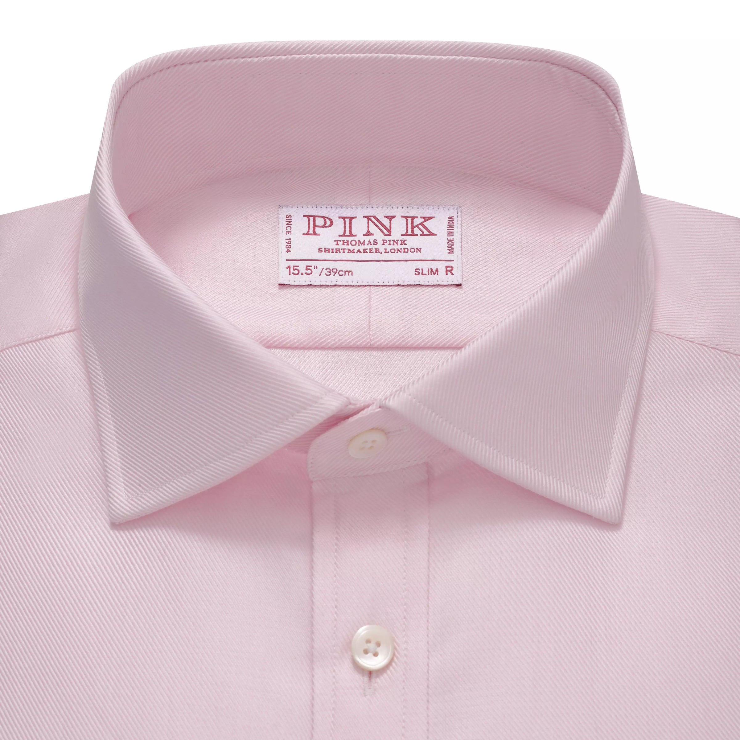 Pale Pink Slim Fit French Cuff Royal Twill Dress Shirt