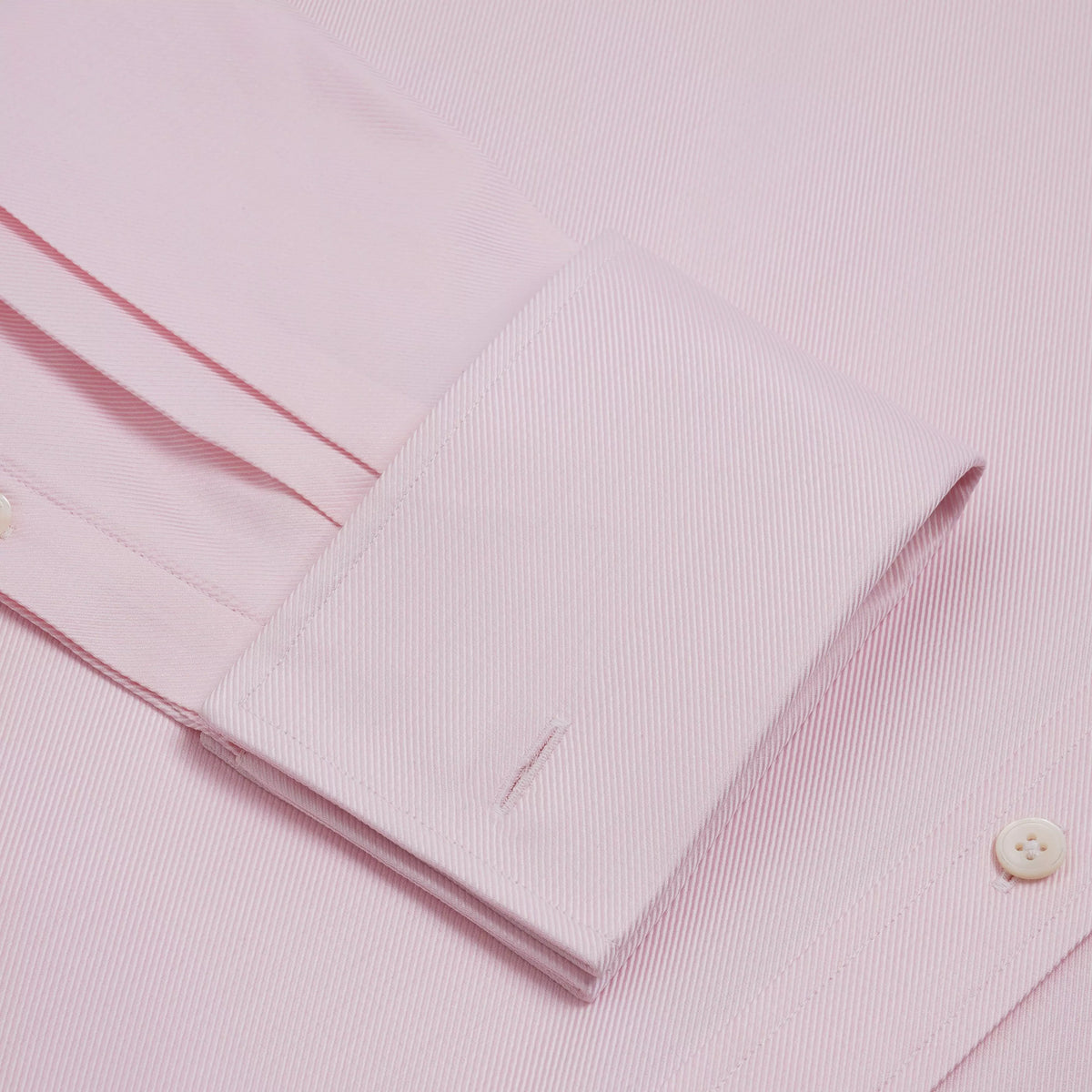 Pale Pink Slim Fit French Cuff Royal Twill Dress Shirt