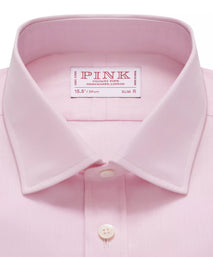 Pale Pink Slim Fit French Cuff Ramses Poplin Formal Shirt