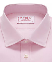 Pale Pink Slim Fit French Cuff Poplin Dress Shirt