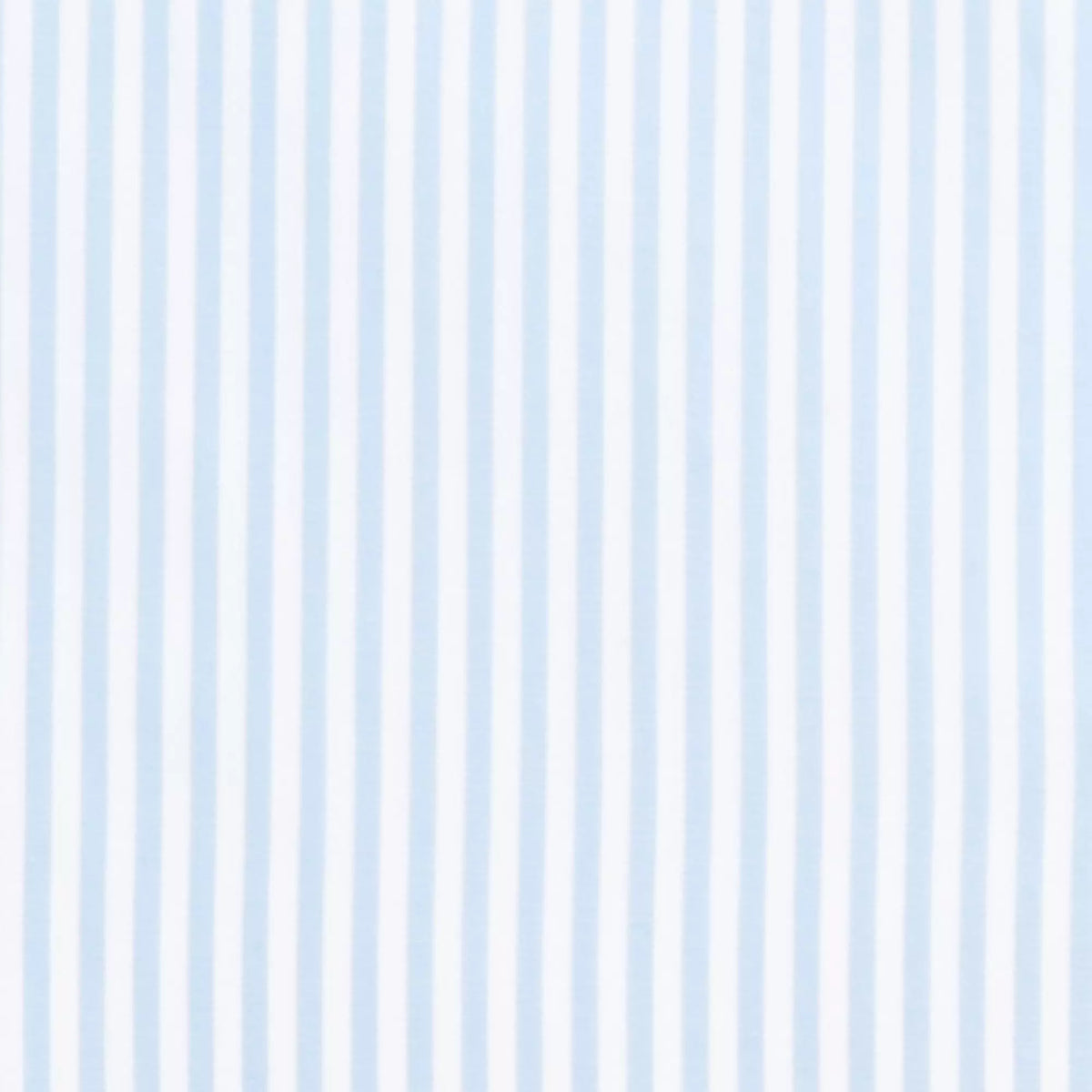 Pale Blue & White Slim Fit French Cuff Core Poplin Bengal Stripe Dress Shirt