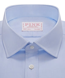 Pale Blue Tailored Fit French Cuff Royal Oxford Dress Shirt