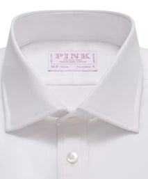 White Tailored Fit French Cuff Royal Oxford Dress Shirt