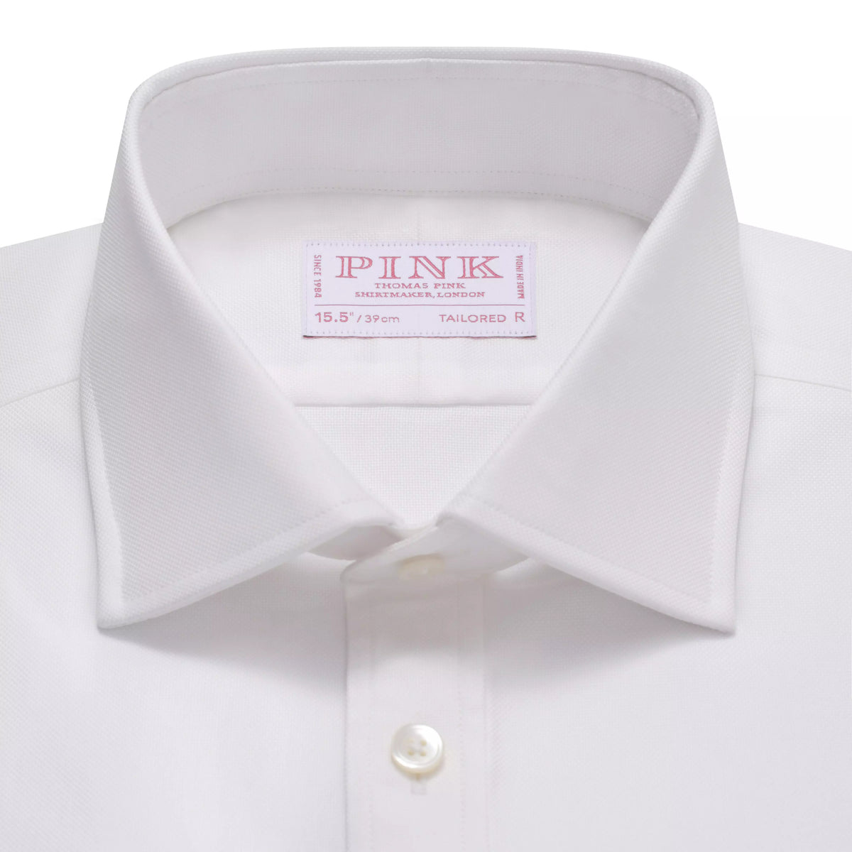 White Tailored Fit French Cuff Royal Oxford Dress Shirt