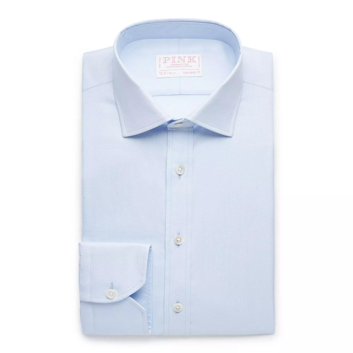 Pale Blue Tailored Fit Royal Oxford Dress Shirt