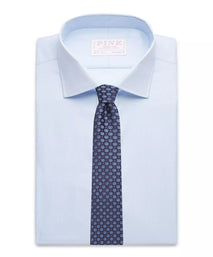 Pale Blue Tailored Fit Royal Oxford Dress Shirt