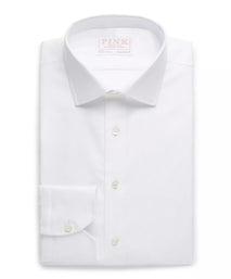 White Tailored Fit Royal Oxford Dress Shirt