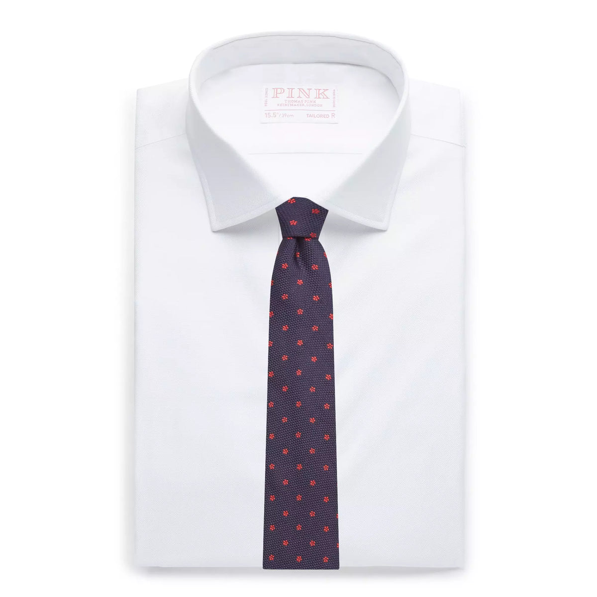 White Tailored Fit Royal Oxford Dress Shirt