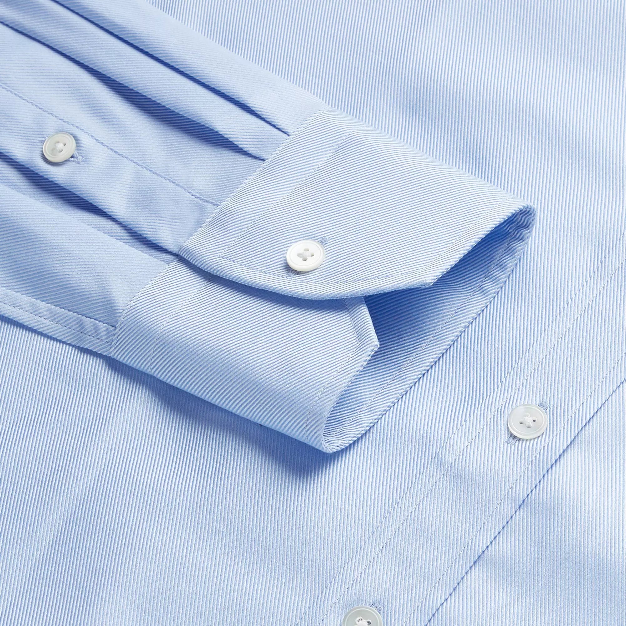 Pale Blue Tailored Fit Royal Twill Dress Shirt – Thomas Pink