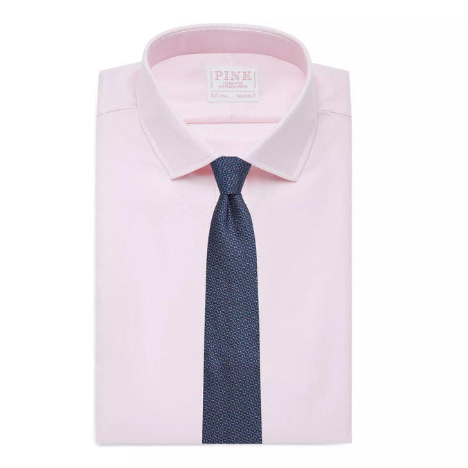 Pale Pink Tailored Fit Royal Twill Dress Shirt