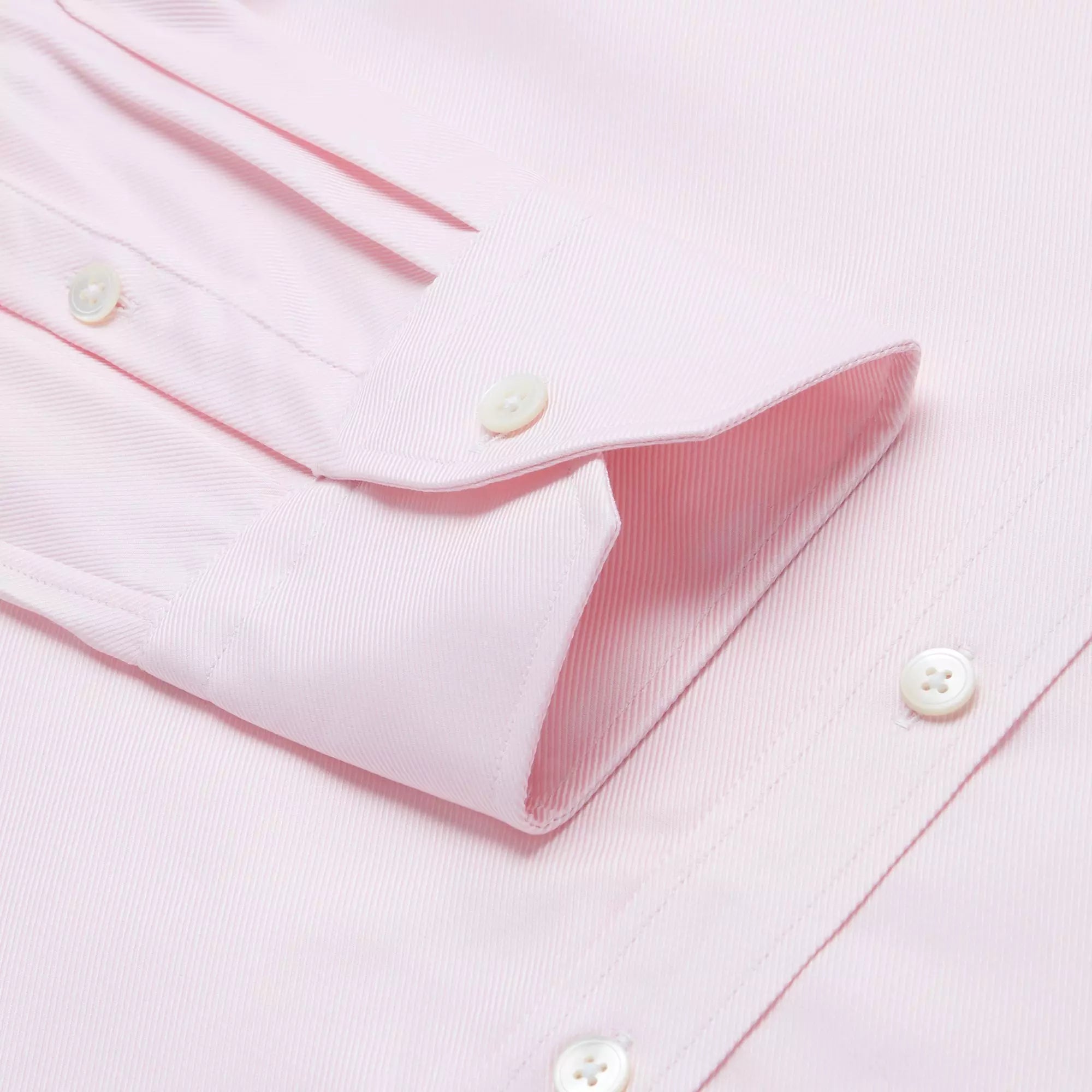 Pale Pink Tailored Fit Royal Twill Dress Shirt