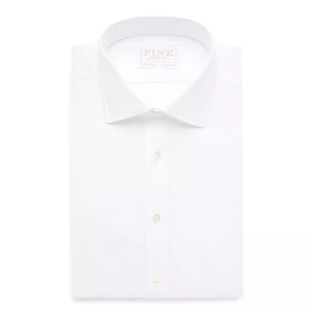 White Tailored Fit Royal Twill Dress Shirt