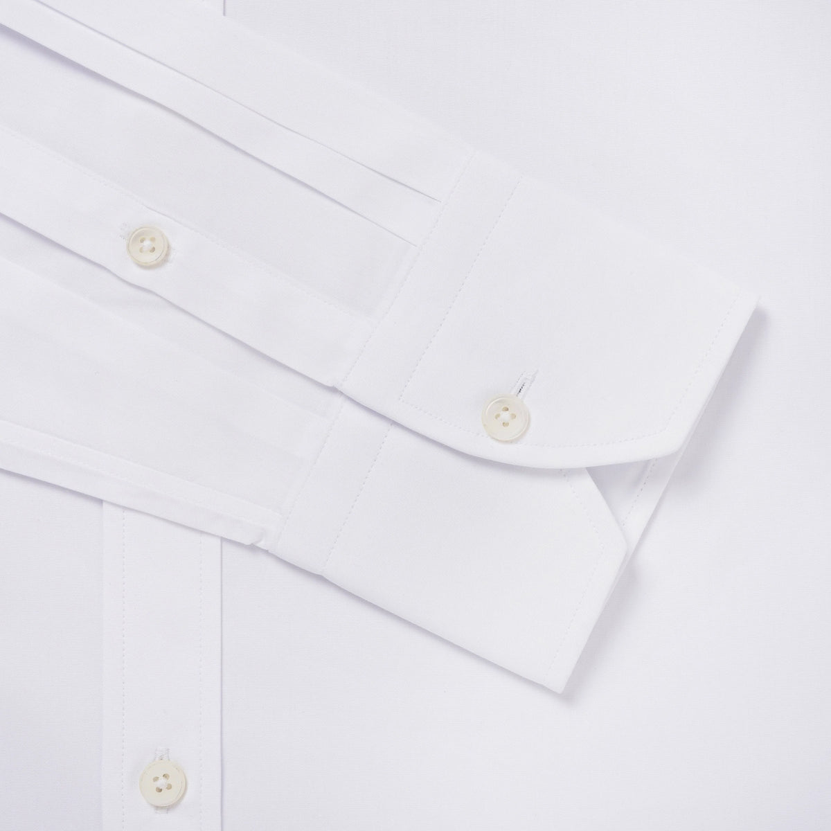 White Tailored Fit Poplin Dress Shirt