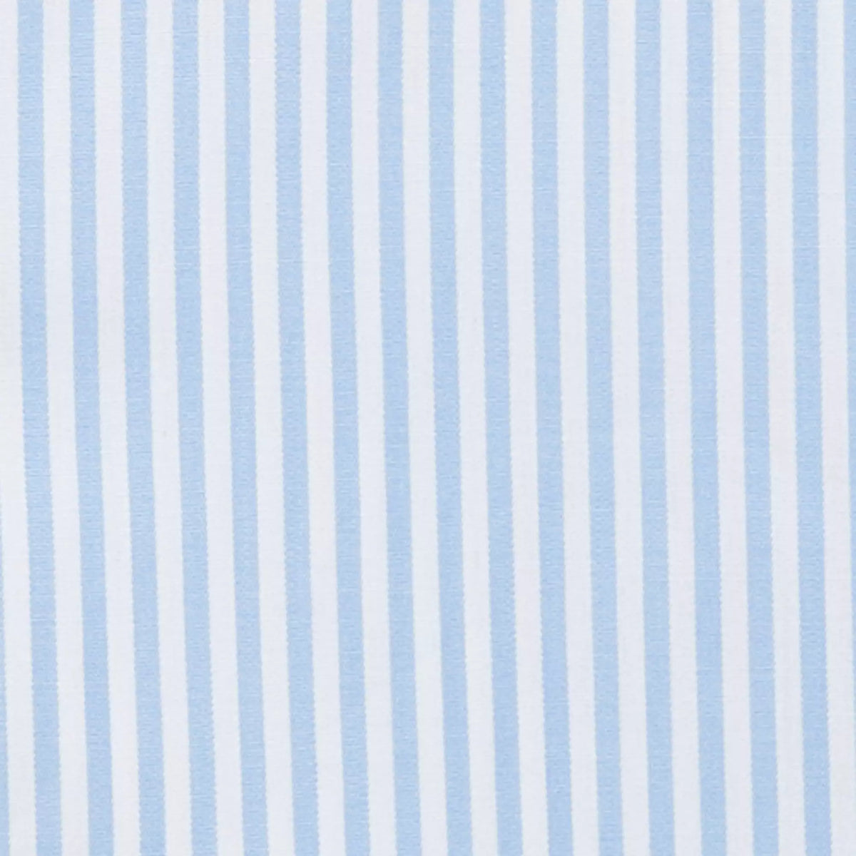 Pale Blue & White Tailored Fit Poplin Bengal Stripe Dress Shirt