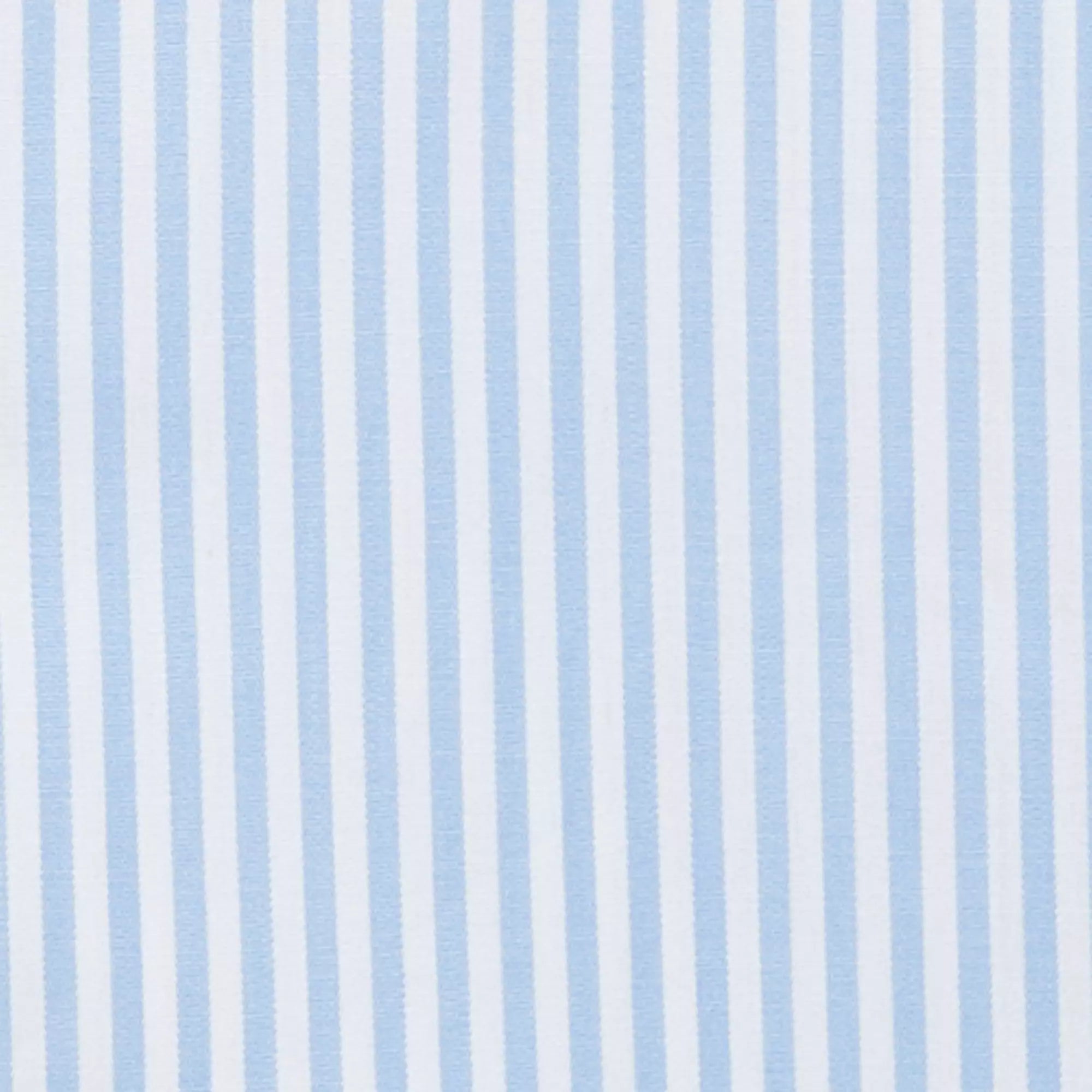 Pale Blue & White Tailored Fit Poplin Bengal Stripe Dress Shirt