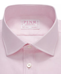 Pale Pink Tailored Fit French Cuff Royal Twill Dress Shirt