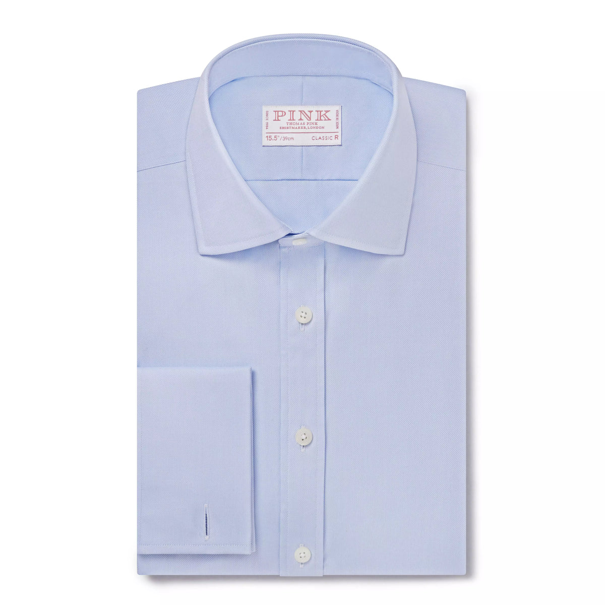 Pale Blue Classic Fit French Cuff Royal Oxford Dress Shirt